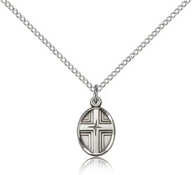 Sterling Silver Cross Medal Pendant" itemprop="image