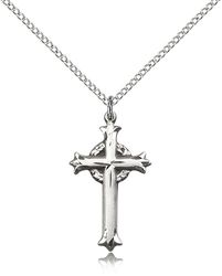 Sterling Silver Cross Medal Pendant" itemprop="image