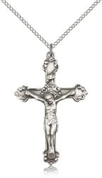 Sterling Silver Crucifix Medal Pendant" itemprop="image