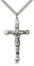 Sterling Silver Crucifix Medal Pendant" itemprop="image