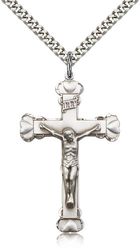 Sterling Silver Crucifix Medal Pendant" itemprop="image