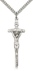 Sterling Silver Crucifix Medal Pendant" itemprop="image