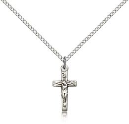 Sterling Silver Crucifix Medal Pendant" itemprop="image