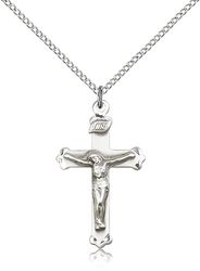 Sterling Silver Crucifix Medal Pendant" itemprop="image