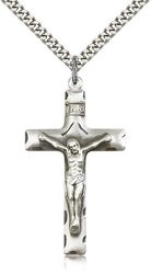 Sterling Silver Crucifix Medal Pendant" itemprop="image