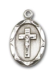 Sterling Silver Crucifix Pendant" itemprop="image