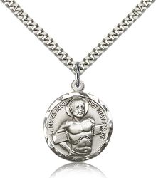 Sterling Silver Dismas Medal Pendant" itemprop="image