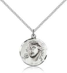 Sterling Silver Ecce Homo Medal Pendant" itemprop="image