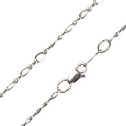 Sterling Silver Figaro Neck Chain" itemprop="image