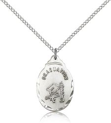 Sterling Silver Graduate Medal Pendant" itemprop="image