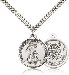 Sterling Silver Guardain Angel / Coast Guard Penda" itemprop="image