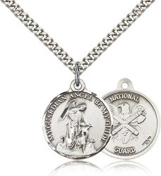 Sterling Silver Guardain Angel / National Guard Penda" itemprop="image