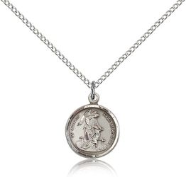 Sterling Silver Guardian Angel Medal Pendant" itemprop="image