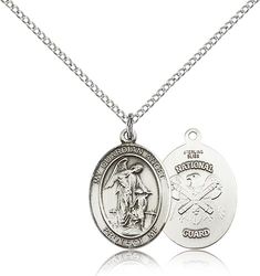 Sterling Silver Guardian Angel / National Guard Penda - Medium" itemprop="image