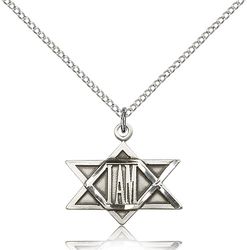 Sterling Silver I Am Star Medal Pendant" itemprop="image