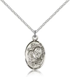 Sterling Silver Miraculous Medal Pendant" itemprop="image