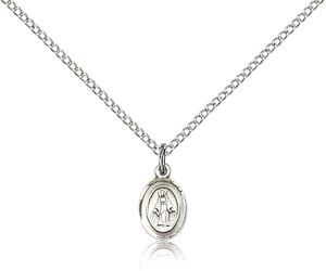 Sterling Silver Miraculous Medal Pendant" itemprop="image