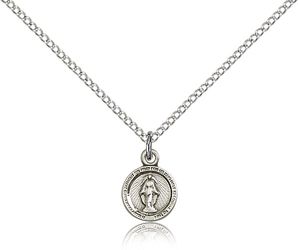 Sterling Silver Miraculous Medal Pendant" itemprop="image