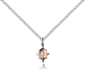 Sterling Silver Miraculous Medal Pendant" itemprop="image