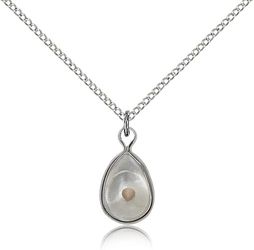 Sterling Silver Mustard Seed Medal Pendant" itemprop="image