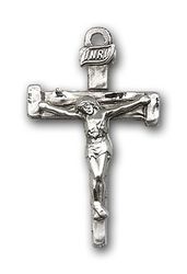 Sterling Silver Nail Crucifix Medal Pendant" itemprop="image