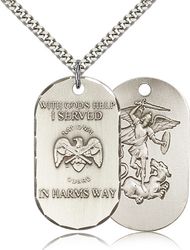 Sterling Silver National Guard Medal Pendant" itemprop="image