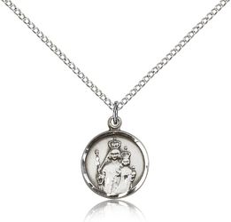 Sterling Silver Our Lady of Consolation Medal Pendant" itemprop="image