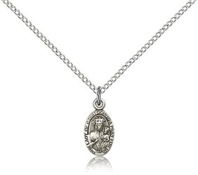 Sterling Silver Our Lady of Czestochowa Medal Pendant" itemprop="image