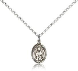 Sterling Silver Our Lady of Hope Patron Saint Medal Pendant - Small" itemprop="image