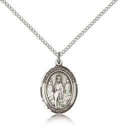 Sterling Silver Our Lady of Knock Patron Saint Medal Pendant - Medium" itemprop="image