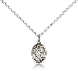 Sterling Silver Our Lady of Mercy Patron Saint Medal Pendant - Small" itemprop="image