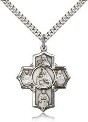 Sterling Silver Our Lady of Mount Carmel Medal Pendant" itemprop="image