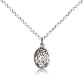 Sterling Silver Our Lady of Olives Patron Saint Medal Pendant - Small" itemprop="image