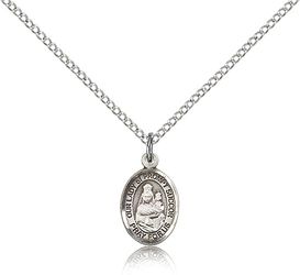 Sterling Silver Our Lady of Prompt Succor Patron Saint Medal Pendant - Small" itemprop="image