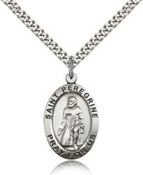 Sterling Silver Peregrine Medal Pendant" itemprop="image