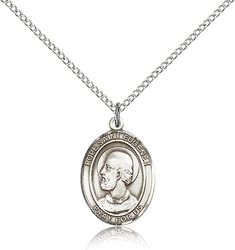 Sterling Silver Pope Saint Eugene I Patron Saint Medal Pendant - Medium" itemprop="image