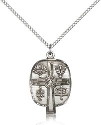 Sterling Silver Presbyterian Medal Pendant" itemprop="image