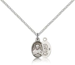 Sterling Silver Scapular Medal Pendant" itemprop="image