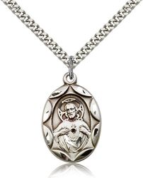 Sterling Silver Scapular Medal Pendant" itemprop="image