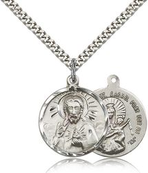 Sterling Silver Scapular Medal Pendant" itemprop="image