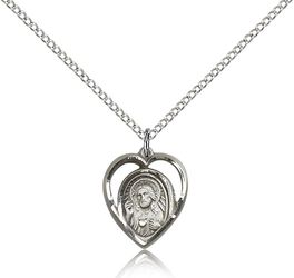 Sterling Silver Scapular Medal Pendant" itemprop="image