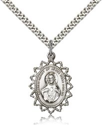 Sterling Silver Scapular Medal Pendant" itemprop="image