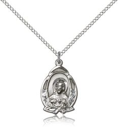 Sterling Silver Scapular Medal Pendant" itemprop="image