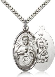 Sterling Silver Scapular Medal Pendant" itemprop="image