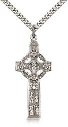 Sterling Silver Scriptures Cross Medal Pendant" itemprop="image