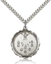 Sterling Silver Seven Gifts Medal Pendant" itemprop="image