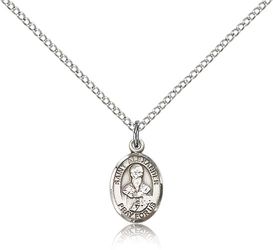 Sterling Silver St. Alexander Sauli Patron Saint Medal Pendant - Small" itemprop="image