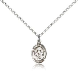 Sterling Silver St. Alexander Sauli Patron Saint Medal Pendant - Small" itemprop="image