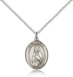 Sterling Silver St. Alice Patron Saint Medal Pendant - Medium" itemprop="image