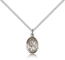 Sterling Silver St. Alphonsus Patron Saint Medal Pendant - Small" itemprop="image